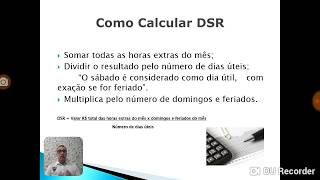 DSR Descanso Semanal Remunerado Sobre Horas Extras na Folha de Pagamento [upl. by Rednav]