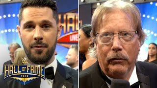 Tom Phillips and Mizs Dad on the WWE Hall of Fame Red Carpet Exclusive April 6 2018 [upl. by Wakeen672]