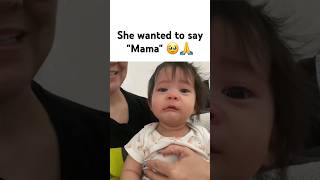 Cute baby wants to say quotMamaquot 🥹🙏 [upl. by Arhoz407]