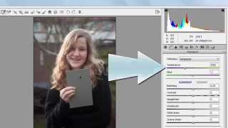 Witbalans bepalen met de RAW converter Photoshop [upl. by Noivad]