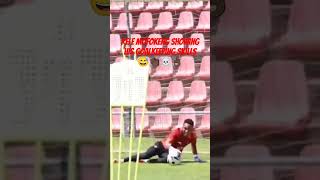 Relebohile Mofokeng showing his goalkeeping skills ☠️👏🏿😅🔥 sowetoderby acapella orlandopirates [upl. by Lered]