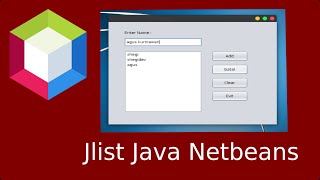 Program Form Jlist java Netbeans [upl. by Nyliac259]