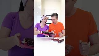 How to make Chocolate Sausage Dessert at home by Alex amp Ksyu [upl. by Eleazar]