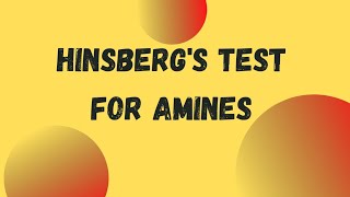 Hinsbergs Test  Amines  Class 12th [upl. by Ntsyrk]