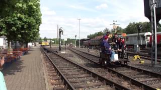 Draisinenfahrt im Bahnmuseum BochumDahlhausen [upl. by Husain848]