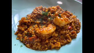 ARROZ MELOSO DE CALAMAR Y GAMBAS  Cocina con Sabor de Rubén Rodríguez [upl. by Ert341]