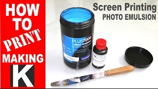 How to make  Screen printing emulsion process [upl. by Loredo]