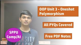 OOP  Unit 3  Polymorphism  SPPU SE Comp amp AI  Oneshot [upl. by Sephira]