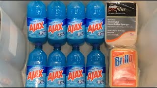 ASMR 💙BLUE AJAX OVERLOAD💙 WITH NEW SPONGES  RINSE  SATISFYING SPONGE SQUEEZING [upl. by Melany]