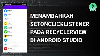 Cara Menambahkan setOnClickListener Pada RecyclerView  Android Studio  Java  Part 2 [upl. by Iturk]