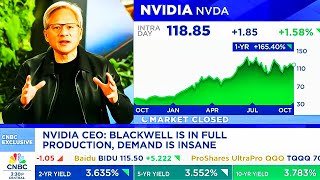 CNBC amp Jensen Huang Today On NVIDIA NVIDIA Stock Blackwell Production  NVDA Update [upl. by Karr]