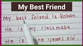 My Best Friend Essay In English  10 lines on my best friend  mybestfriendessay [upl. by Joycelin]