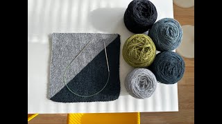 Join as you knit Knitting the Purl Soho Prism Blanket [upl. by Namara947]