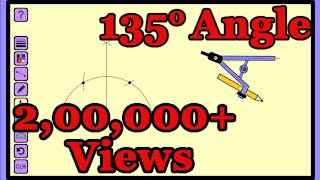 How to construct 135 degree angle [upl. by Rogovy38]