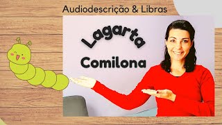 Lagarta Comilona  Libras  Livro sensorial  Quietbook [upl. by Adiarf]