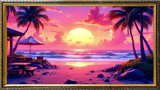 Sunset Framed Art Screensaver  Framed Art on Youtube  Framed Art Background Without Sound for TV [upl. by Nitsu137]