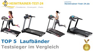 Die besten Laufbänder 2024 TOP 5 🥇 HeimtrainerTestsieger im Vergleich gut und günstig [upl. by Odnumyer521]