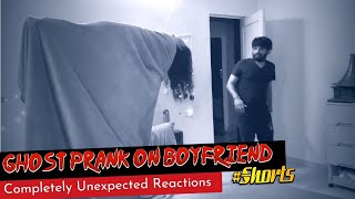 GHOST PRANK ON BOYFRIEND  GONE AMAZINGLY FUNNY Shorts [upl. by Araiek]