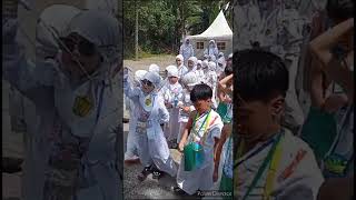 Manasik Haji TK Al ihya Mas rayyan 😊 trsabfam 🥳 seneng ya mas [upl. by Ahsinrad]