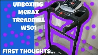 Merax W501 Treadmill Unboxing and Review [upl. by Callum]