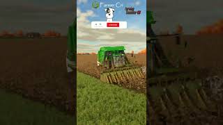 Harvesting Cotton With a John Deere Harvester fs22shorts [upl. by Cartan]