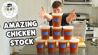 How to Make Delicious Roasted Chicken Stock Bone Broth [upl. by Dylana]