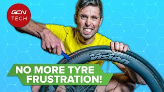 Fit ANY Difficult Bike Tyre With This Easy Trick [upl. by Meir]