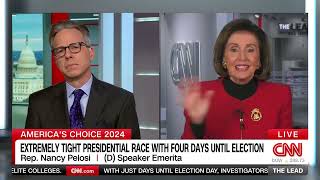 Speaker Emerita Pelosi on CNN’s The Lead with Jake Tapper [upl. by Rubliw]