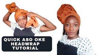 Quick amp Easy Aso oke Headwrap Tutorial  DoliveB [upl. by Maris]