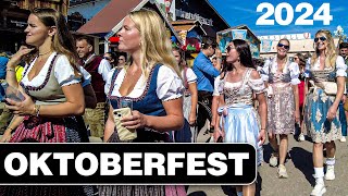 Oktoberfest Munich 2024  4K Walking Tour of the World’s Biggest Beer Festival 🍻🎡🇩🇪 [upl. by Anais]