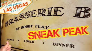 New 2024 Las Vegas Restaurant Brasserie B by Bobby Flay at Caesars Palace  Sneak Peak Vegas Vlog [upl. by Nnaul]