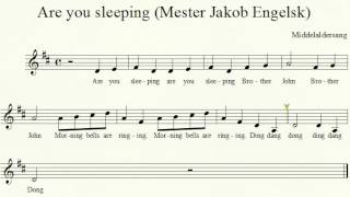 Are you sleeping Mester Jakob engelsk [upl. by Yriek]