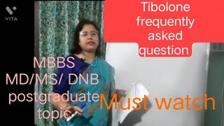 Tibolone mbbs gynecology menopause obstetrics onlinelectures [upl. by Navy401]