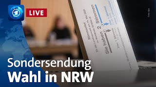 NRW hat gewählt Ergebnisse Umfragen Reaktionen zur Landtagswahl in NordrheinWestfalen [upl. by Duntson]