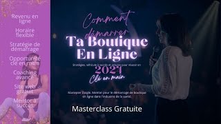 Comment démarrer ta boutique en ligne en PRO [upl. by Baerman939]