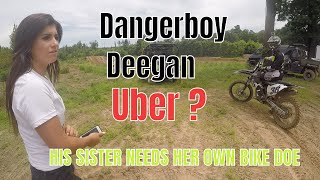 Haiden Deegan GIves his Sister a Ride to the Secret Practice Track 2018 [upl. by Acinaj503]