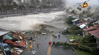 Isabela Philippines now Typhoon Nika destroys houses and uproots trees with destructive winds [upl. by Robby]