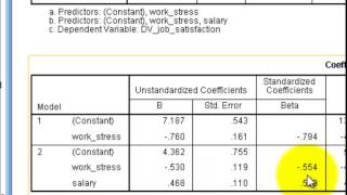 stepwise multiple regression example [upl. by Phylys]