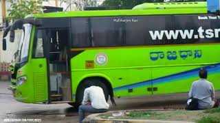 TSRTC RAJADHANI AC Buses back to back from HYDERABAD to VIJAYAWADA [upl. by Edson]