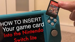 How to Insert A Game Card for your Nintendo Switch Lite [upl. by Rania]