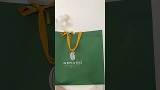 Goyard double unboxing asmr shorts [upl. by Pyszka]