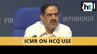 ‘No major sideeffects of HCQ’ ICMR after WHO suspends drug testing [upl. by Rochkind670]