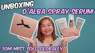 UNBOXING dAlba Spray Serum  30M Sold Globally Instant Glow Skin  Wandering Riz [upl. by Rosenblast861]