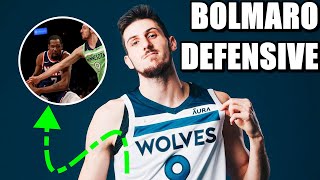 Leandro Bolmaro NBA Highlights en defensa  Diciembre 2021 [upl. by Ahusoj]