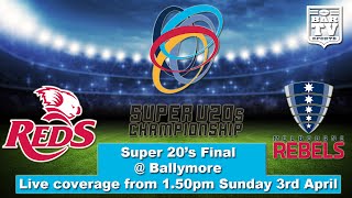 2016 Super 20s Final  QLD Reds v Melbourne Rebels [upl. by Dudley547]