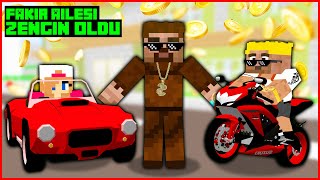 FAKİR VE AİLESİ ZENGİN OLDU FİLMİ 🤑  Minecraft ZENGİN FAKİR HAYATI [upl. by Cruz]