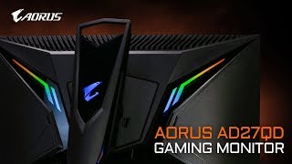 AORUS AD27QD Gaming Monitor  Official Trailer [upl. by Annodam920]