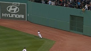 Ellsbury rips a disputed triple to center [upl. by Yuh]