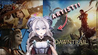 ARTISTS REACTION to FULL Dawntrail Trailer FFXIV [upl. by Chiang]