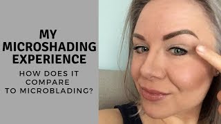 My NEW brows Microshading vs Microblading  Which is better for oily skin [upl. by Chessy]